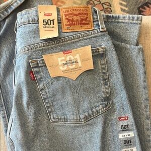 Levi's Blue Straight Jeans Classic Style